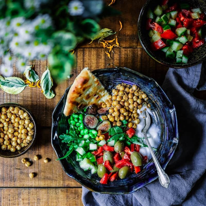 photoof beautifully arranged food