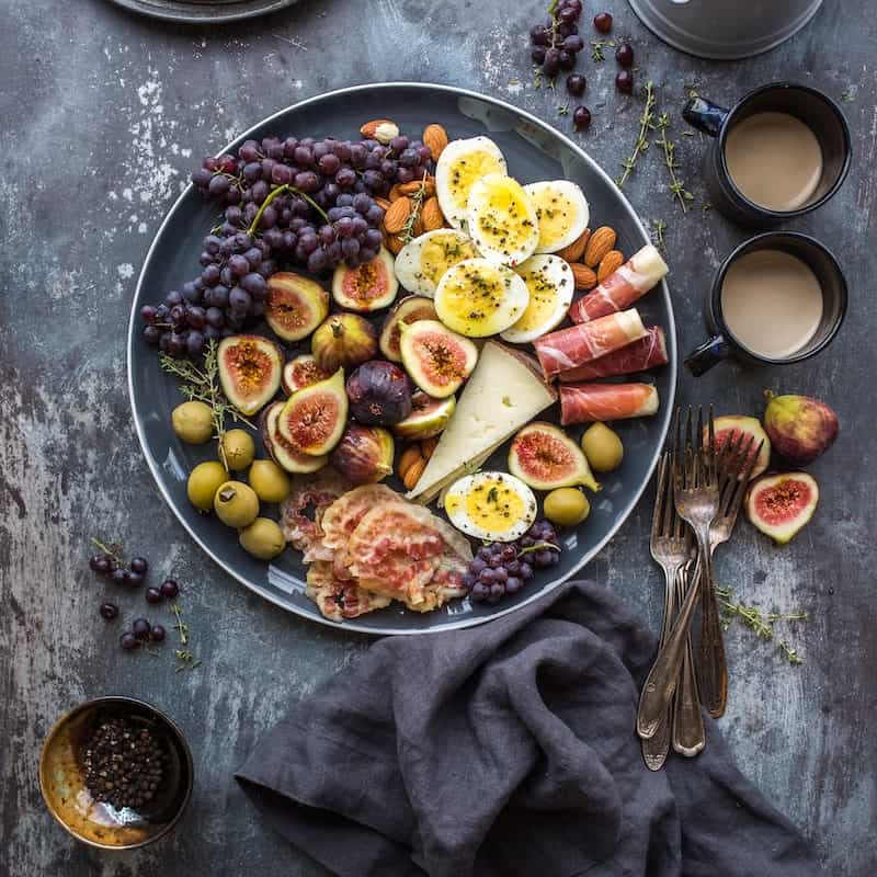 photoof beautifully arranged food