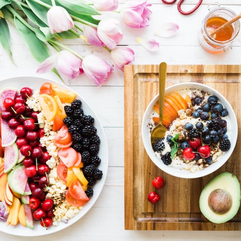photoof beautifully arranged food